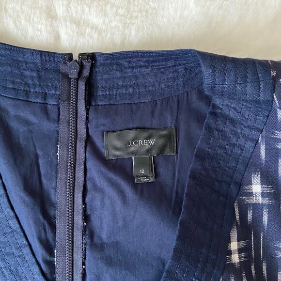 J. Crew Patterned Tank Top Dress Size 12 - Picture 4 of 5